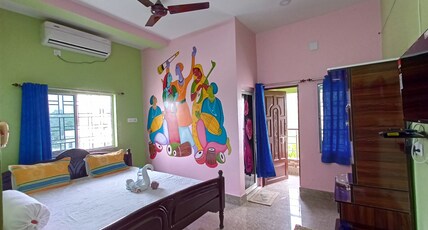 Hridmajhare Homestay Shantiniketan Room Type - Deluxe King Room with Private Balcony and bathroom