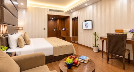 The JK Luxe Stay - Near Nehru Place And CR Park Room Type - Premium Luxury Family Room with City View The JK Luxe Stay - Near Nehru Place And CR Park Room Type - Premium Luxury Family Room with City View