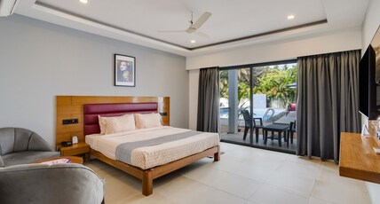 asar Upper House Morjim by Orion Hotels Room Type - Deluxe Double Room With Pool View