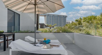 Movenpick Resort Al Marjan Island Room Type - Beachfront Junior Suite with Private Terrace - 02 Single Bed Movenpick Resort Al Marjan Island Room Type - Beachfront Junior Suite with Private Terrace - 02 Single Bed
