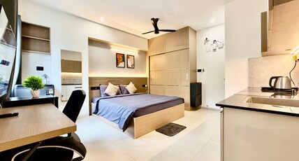 Fortale Prime Apartments Room Type - Studio Deluxe Non-AC | Kitchen | Washing M