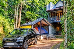 Photos of Green portico tent and hut stay