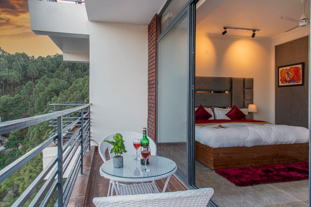 Illustration of Penthouse Apartments With Balcony