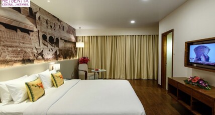 Regenta Central Jaipur Room Type - Deluxe King Room - Enjoy Happy Hour 1+1 mocktail 11am-7pm