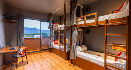 Moustache Hostel Lonavala Room Type - 4 Bed Female Dorm with Balcony