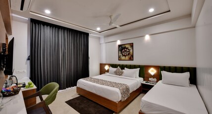 Soil to Soul Trinity Hotel A Boutique Stay Room Type - Pebble - Superior Room (1 King + 1 Single Bed) Soil to Soul Trinity Hotel A Boutique Stay Room Type - Pebble - Superior Room (1 King + 1 Single Bed)