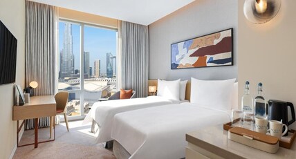 Vida Dubai Mall Room Type - Deluxe Room Twin Burj Khalifa View