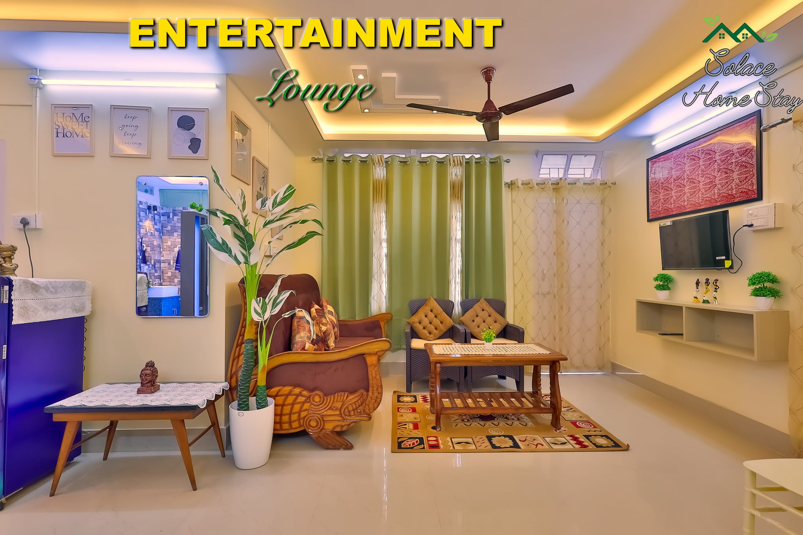 Solace6 Premium 2BR2BA AC 2Flr SelfCheckIn Parking - Tap to explore photos