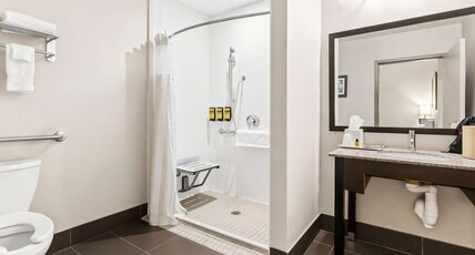 Best Western Plus Fergus Hotel Room Type - Accessible - Suite King Bed, Mobility Accessible, Roll In Shower, Sofabed, Microwave And Refrigerato Best Western Plus Fergus Hotel Room Type - Accessible - Suite King Bed, Mobility Accessible, Roll In Shower, Sofabed, Microwave And Refrigerato