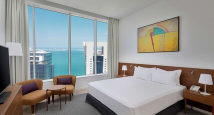 Aleph Doha Residences, Curio Collection by Hilton Room Type - KING GUEST ROOM SEA VW