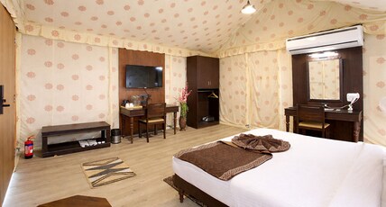 Praveg Tent City Brahma Kund Ayodhya Room Type - Premium AC Tent With Private Veranda Seating