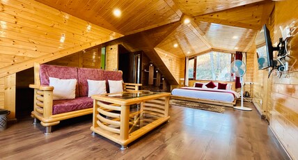 The Retreat Cottage(Stags Not Allowed) Room Type - Super Deluxe Wooden Room A (A.C) Private Balcony