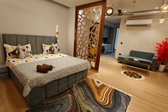 Rooms of Modern Cozy Couple Friendly with yoga sofa