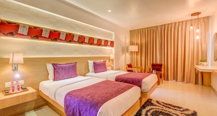 The SSk Solitaire Hotel & banquets. Room Type - Premium