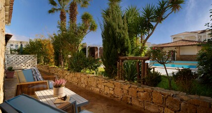 Evlogia Hotel Seafront and Annex by Greek Pride Room Type - Triple Bungalow | Garden View Evlogia Hotel Seafront and Annex by Greek Pride Room Type - Triple Bungalow | Garden View