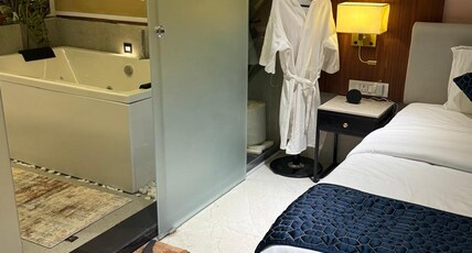 Global Village Room Type - StayMoodyy- Berlin Luxe 1bhk Apartment