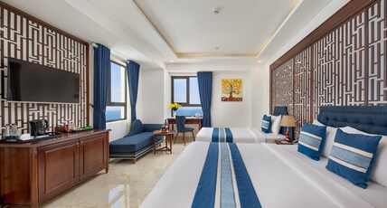 Eden Ocean View Danang Hotel Room Type - Family Room with Sea View