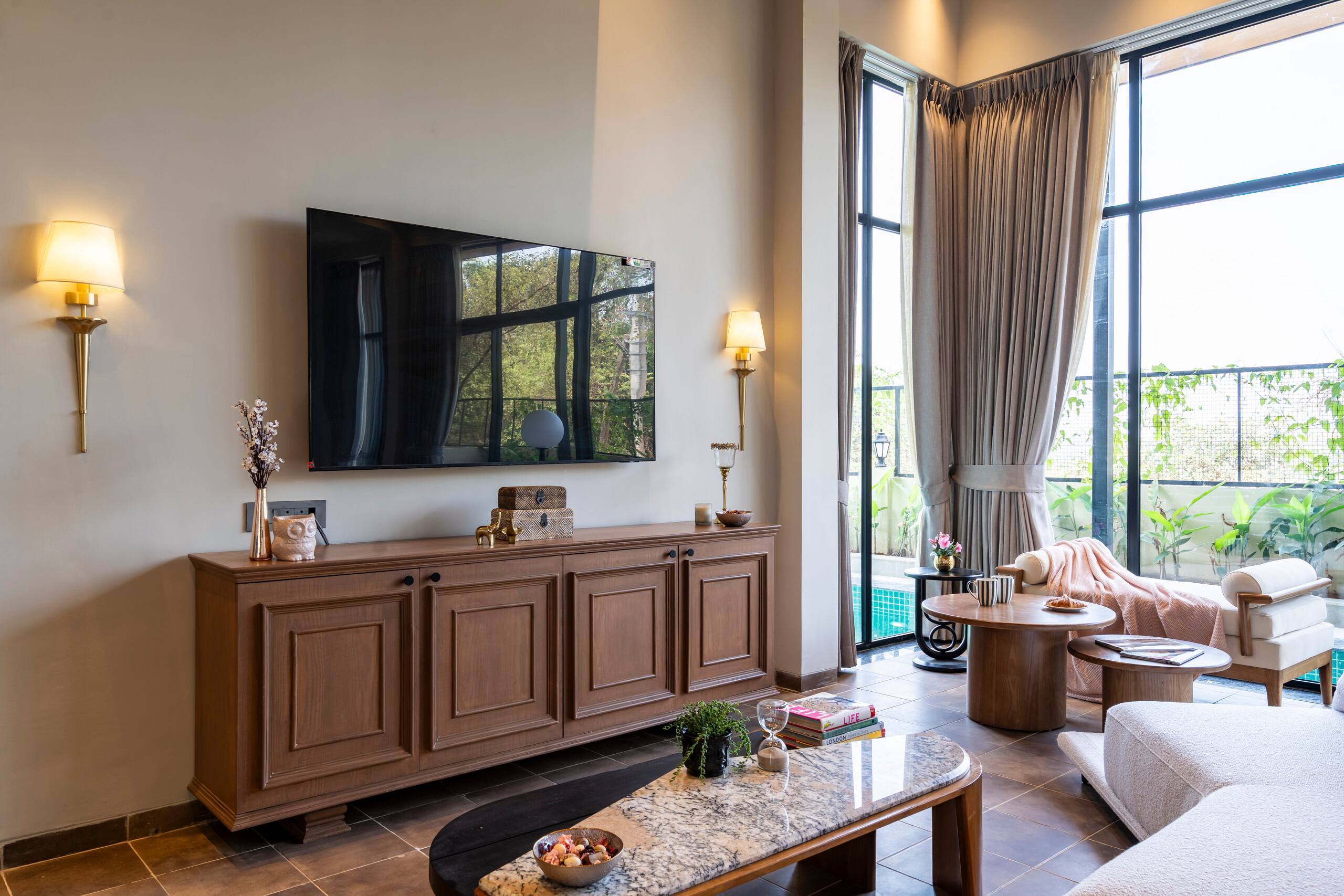 Staymaster Timber Ridge Luxury 4BHK Villa Pool - Tap to explore photos
