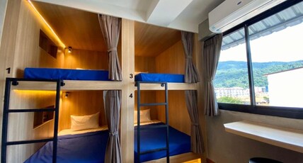 Patong Poshtel Room Type - Bunk Bed in 4 Mix Dorm