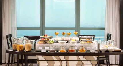 Sofitel Abu Dhabi Corniche Room Type - PRESTIGE SUITE, Club Millsime Access, 1 King bed, Separate Living room, Sea or City view Sofitel Abu Dhabi Corniche Room Type - PRESTIGE SUITE, Club Millsime Access, 1 King bed, Separate Living room, Sea or City view