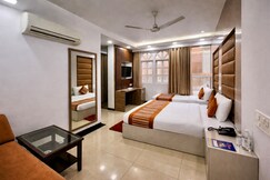 Red Castle Hotel near BLK Hospital.