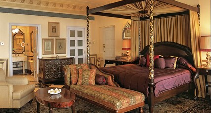 Taj Lake Palace, Udaipur Room Type - Royal Suite 1 Bedroom Lake View King Bed with Bathtub Dining Area Taj Lake Palace, Udaipur Room Type - Royal Suite 1 Bedroom Lake View King Bed with Bathtub Dining Area