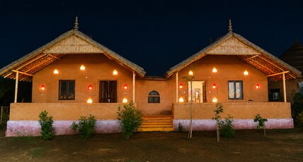 SARISKA TIGER LODGE Room Type - Family Mud Cottage