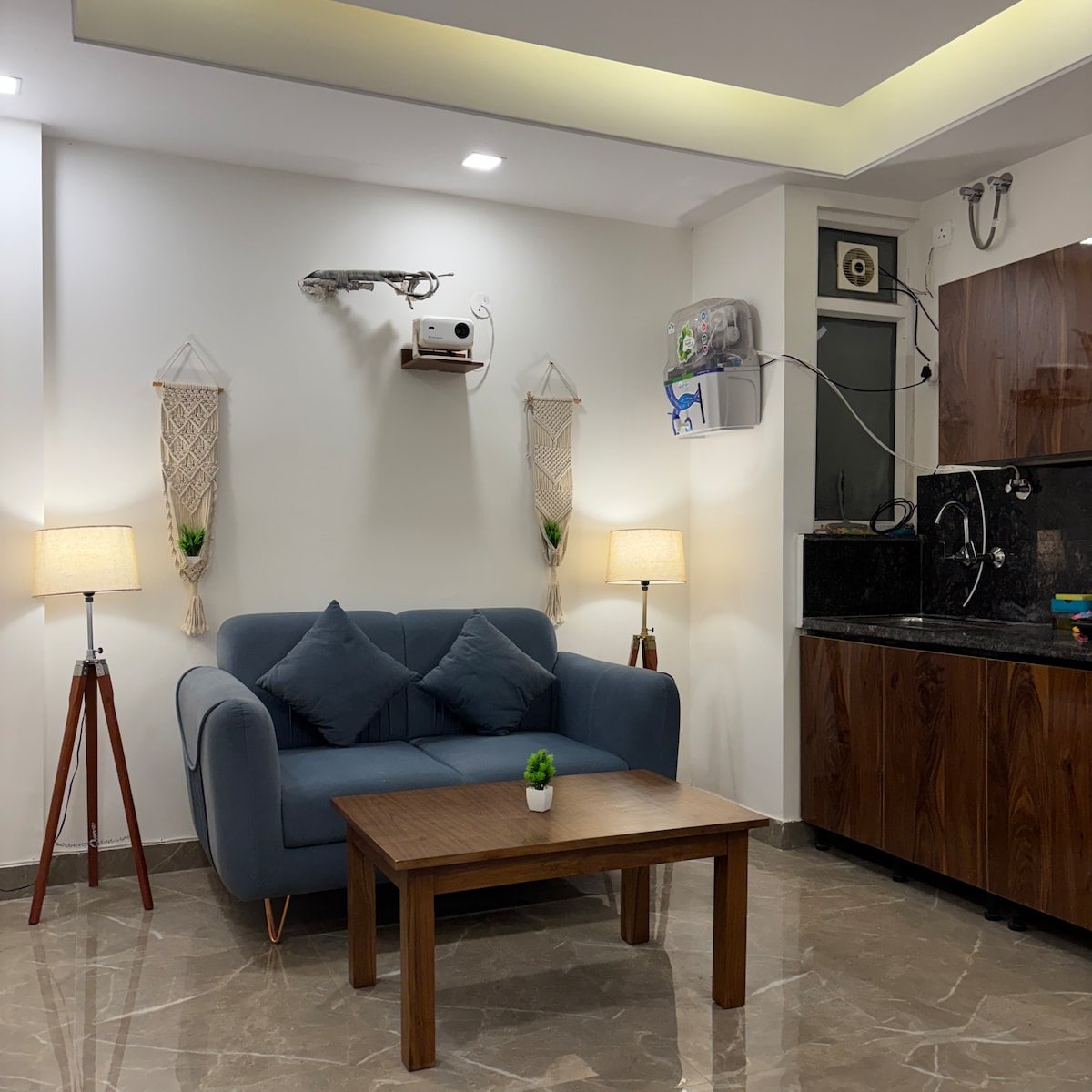 Heavenly Homes 3 - Stylish 1BHK with Projector - Tap to explore photos