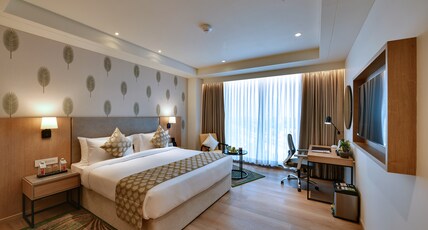 The Fern Residency Gandhinagar, Series by Marriott Room Type - Winter Green, Guest room, 1 King, City view The Fern Residency Gandhinagar, Series by Marriott Room Type - Winter Green, Guest room, 1 King, City view