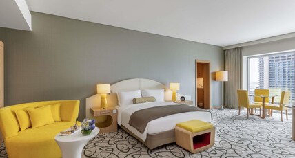 SOFITEL DUBAI DOWNTOWN Room Type - Luxury Studio Apartment with Burj Khalifa View SOFITEL DUBAI DOWNTOWN Room Type - Luxury Studio Apartment with Burj Khalifa View