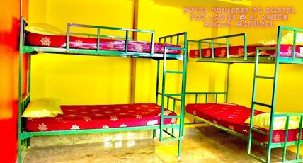 Royal Princess PG Hostel For Ladies Room Type - Non-AC Deluxe Bed - Purple