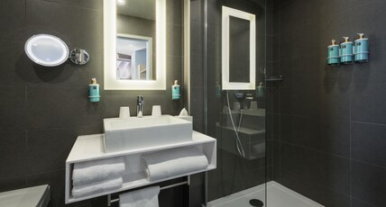 Novotel Paris 20 Belleville Room Type - Superior room with 1 double bed, balcony and view of Pariss rooftops