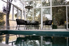 Deodar I Luxury Tent Retreat w Heated Pool in Majkhali