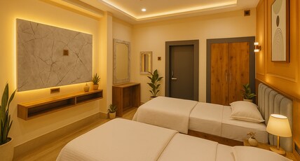 The Saanjh Hotel Room Type - Twin Sharing AC Room