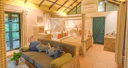 Paatlidun Safari Lodge, Jim Corbett Room Type - Mud Villa with Jacuzzi