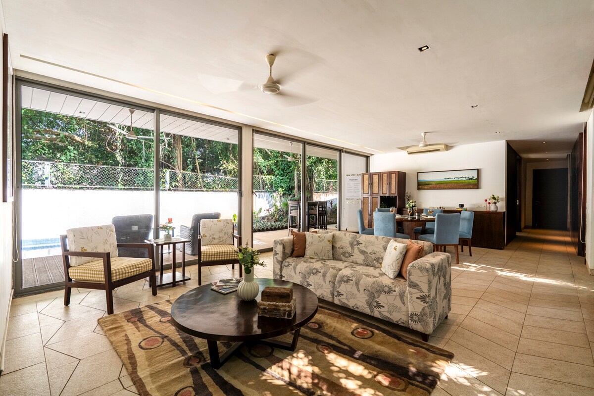 Staymaster Belamia |Parra | Pvt Pool | 3BHK - Tap to explore photos