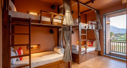 Moustache Hostel Lonavala Room Type - 6 Bed Dorm with Balcony