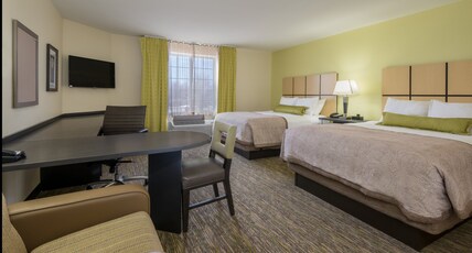 Candlewood Suites Del City Room Type - 2 Qn Studio Suite Mobil Access Roll Shwr