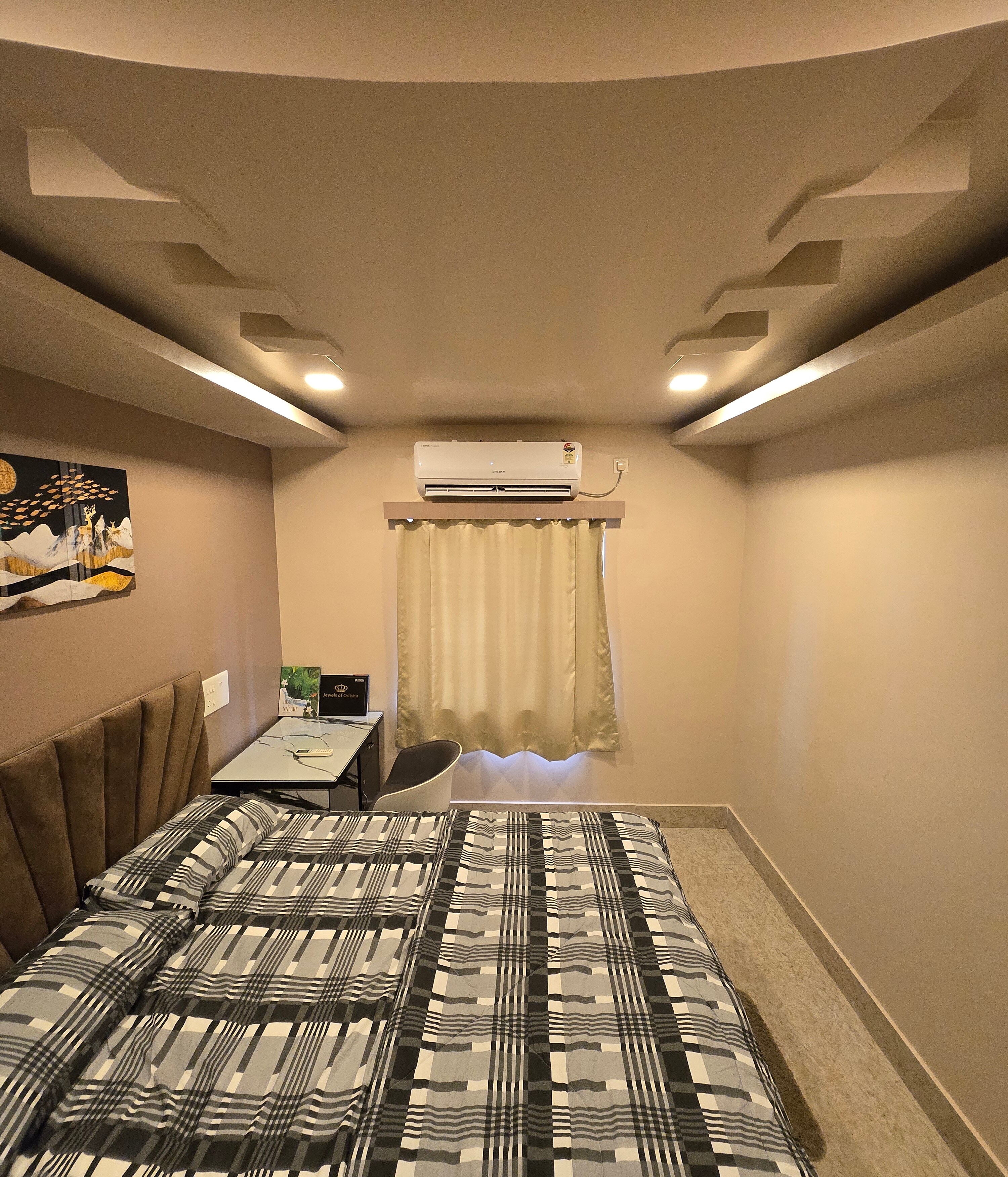 Entire 2BHK Apartment With Serene Jagannath Temple View - Tap to explore photos