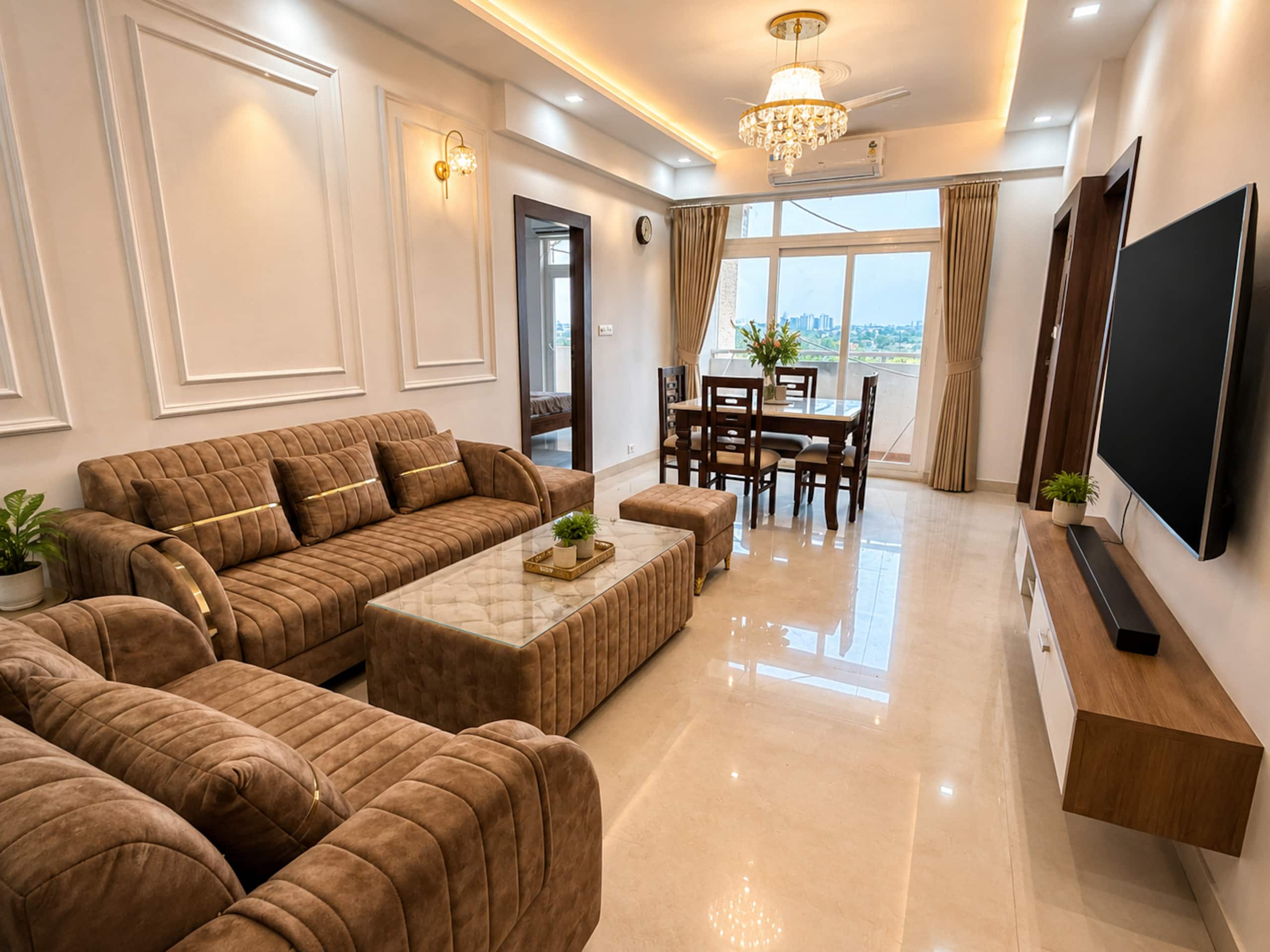 Premium Aura Stays 2 BHK Luxury Family Stay - Tap to explore photos