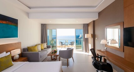 Ramada by Wyndham Beach Hotel Ajman Room Type - 1 King Bed, Executive Suite, Sea View, Non-Smoking Ramada by Wyndham Beach Hotel Ajman Room Type - 1 King Bed, Executive Suite, Sea View, Non-Smoking