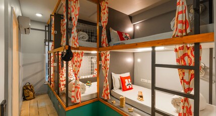 Moustache Jaipur | Hostel & Rooftop Bar Room Type - Deluxe 6 Bed Mixed AC Dorm