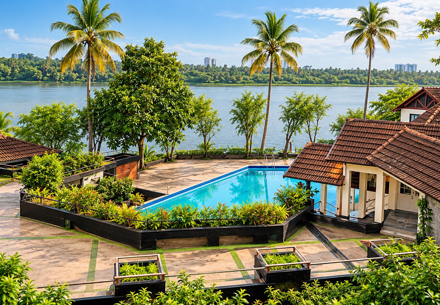Waterfront 3BHK Apartment , Cochin - Tap to explore photos