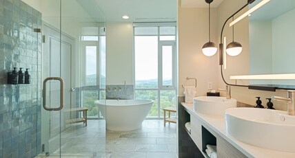 Hotel Indigo ASHEVILLE DOWNTOWN Room Type - 1 King 1 Bdrm Ste Bath Shwr Combination