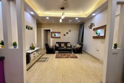 Bright & Airy 3BHK Flat with Balcony