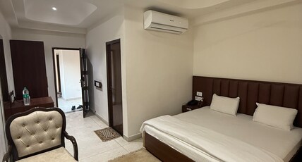 ISKCON Prayagraj Guest House Room Type - Deluxe Room With Balcony