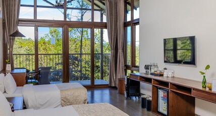 The IBNII COORG Room Type - Forest View Cottage with Balcony (Children below 13 years of age not allowed)