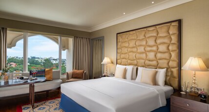 Taj Krishna, Hyderabad Room Type - Taj Club Premium King with Two-way airport transfer and Cocktail Hours Taj Krishna, Hyderabad Room Type - Taj Club Premium King with Two-way airport transfer and Cocktail Hours
