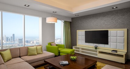 La Suite Dubai Hotel & Apartments Operated by Minor Hotels Room Type - Deluxe Three Bedroom Penthouse. La Suite Dubai Hotel & Apartments Operated by Minor Hotels Room Type - Deluxe Three Bedroom Penthouse.