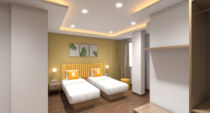 Bloom Hotel Sony Signal Room Type - Deluxe Twin Room